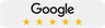 Google Bewertungssiegel mit fünf Sternen