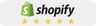 Shopify Bewertungssiegel mit fünf Sternen